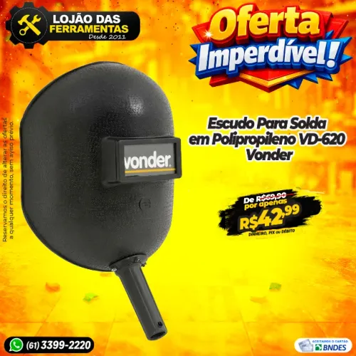 Escudo Para Solda em Polipropileno VD-620 Vonder