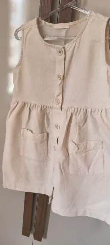 Vestido Infantil Linho