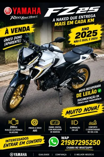 Yamaha FZ25 ano 2025