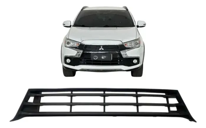 Grade Parachoque Mitsubishi Asx 2017 A 2020 Original Preto Fosco