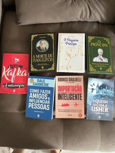Kit 7 Livros Novos Clássicos e Desenvolvimento Pessoal