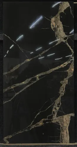 Piso Retificado Polido 60x120 "Gran Titanium Black" - R$59,90 o M2