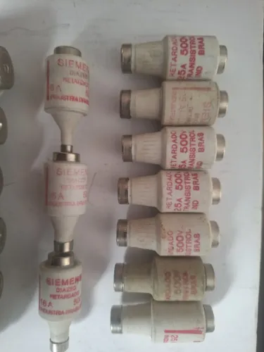 Fusíveis Diazed Siemens 6A e 50A