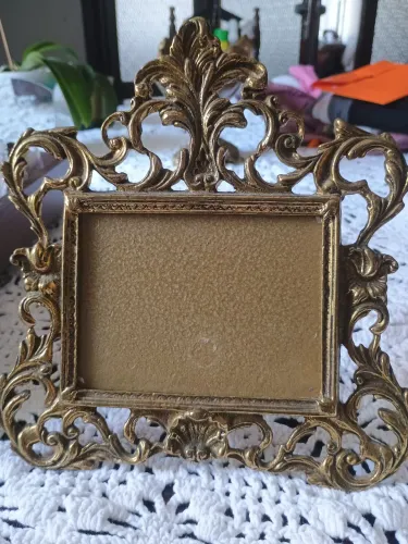 Porta retrato em bronze