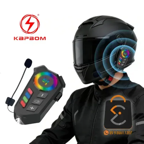 Fone Ouvido Bluetooth para Capacete Kapbom KA-B06