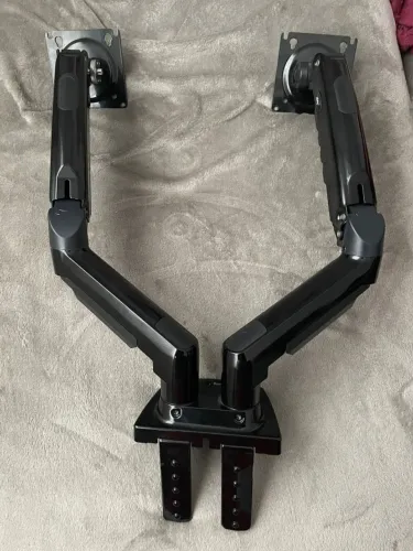 ELG, F160N, Suporte Articulado de Mesa com Pistão a Gás e Ajuste de Altura, 2 Monitores