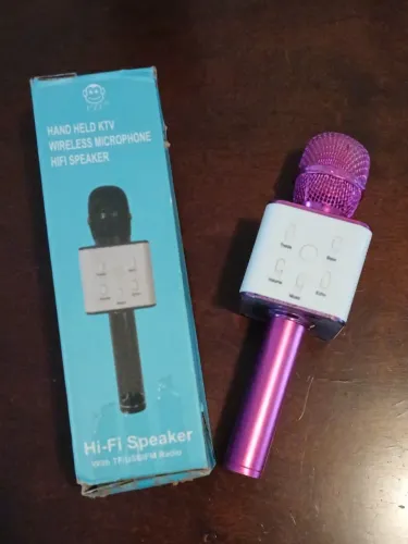 Microfone Bluetooth karaoke 