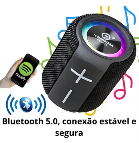 Caixa De Som Bluetooth Kapbom Ka-8778
