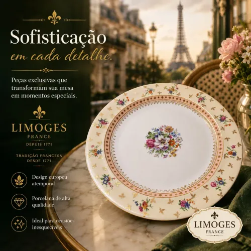 Pratos Porcelana Limoges