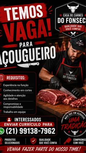 Vaga para açougueiro 