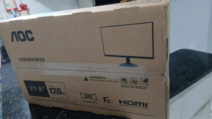 Monitor novo,na caixa,sem uso. Somente interessado me chamar!