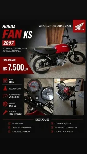 CG 125 Fan 45.000km