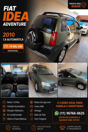 Fiat Idea Adv./ Adv.lock.dualogic 1.8 Flex 5P 2010