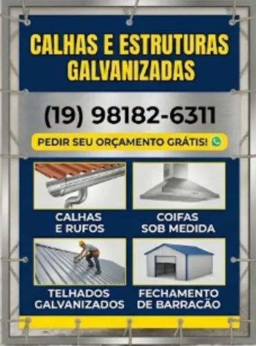 Calhas e rufos cobertura coifas