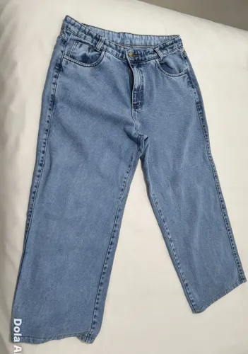 Calça Wide Leg Jeans Clara