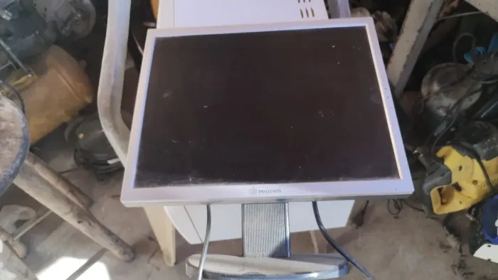 Monitor Positivo 15" LCD Lm522p Prateado - Funcionando Perfeitamente