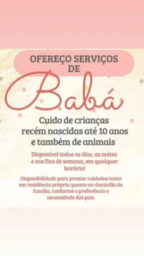 Horário e valor a combinar
