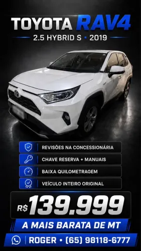 Toyota RAV4 2.5 S 4X4 Hybrid Aut. 2019