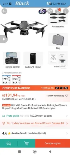 Vendo Drone Novo