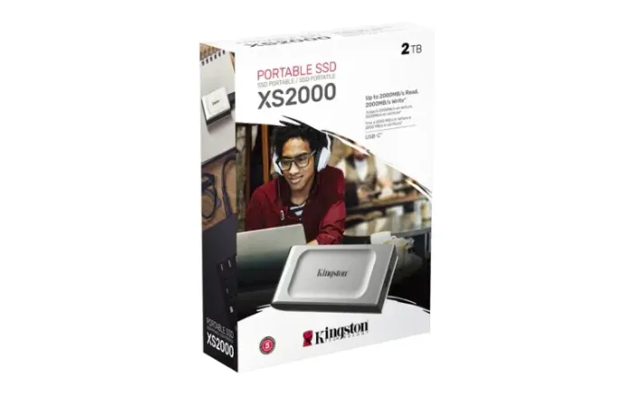 SSD Externo Kingston Xs2000 2TB Usb 3.2. Velocidade De Leitura 2000mb/s. Novo. Original.