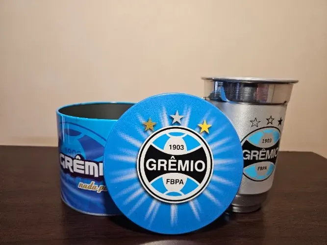 Kit Grêmio (Lata Libertadores 1983 + Caneca Alumínio 500ml) Relíquia!