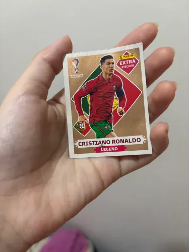Figurinha lendária Cristiano Ronaldo copa 2022