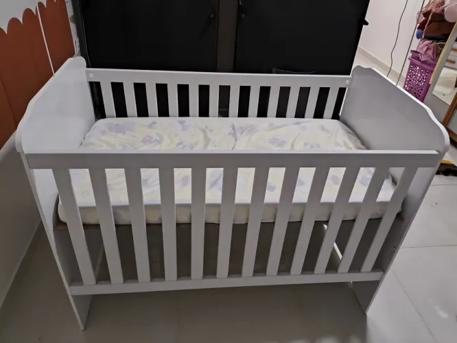 Berço 3 em 1 com colchão