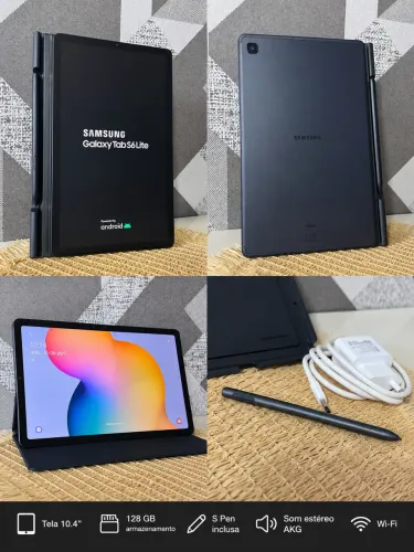 Samsung Galaxy Tab S6 Lite 128 GB + S Pen + Capa Original