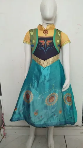 Fantasia princesa Anna veste 6/8 anos