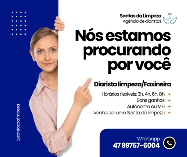Diarista/Faxineira Autônoma ou MEI