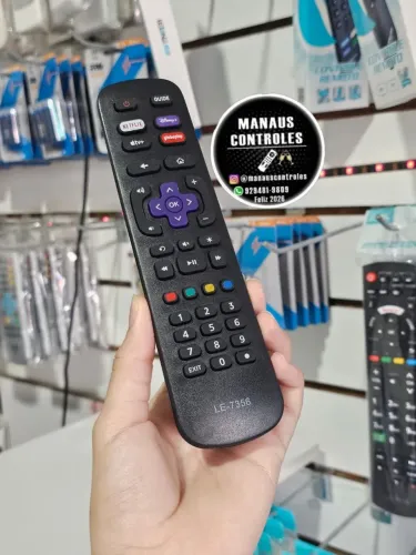 Controle para tv AOC Roku smart