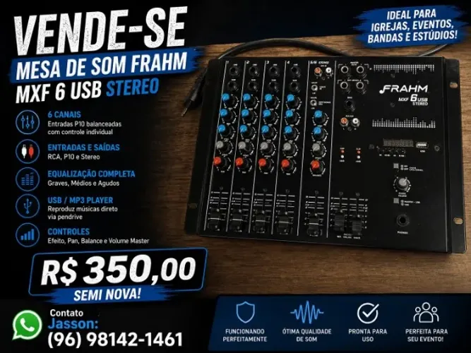 Mesa Frahn 6 Canais