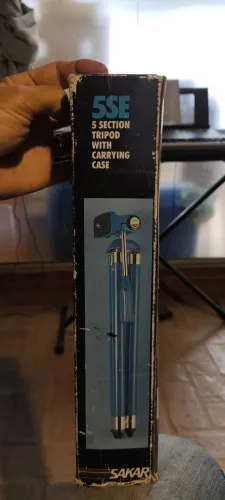 Tripé Vintage Sakar 5SE 5 Seções - Na Caixa - Estado de Novo!