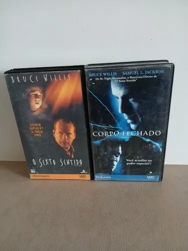 Fitas Vhs Corpo Fechado E O Sexto Sentido - Bruce Willis