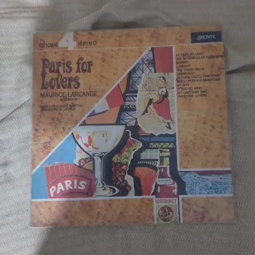 Disco De Vinil LP Paris For Lovers Maurice Larcange London Phase 4 Stereo Orquestra Novo