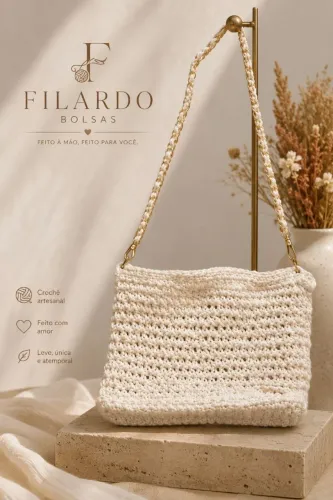 Bolsas em crochê moderno 