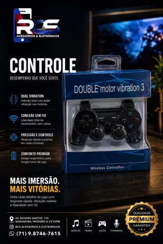 Controle Ps3 Com Fio