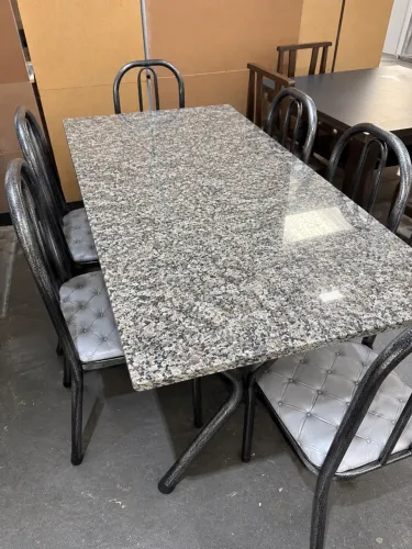Mesa 6 cadeiras tampo gratino - entregamos hoje