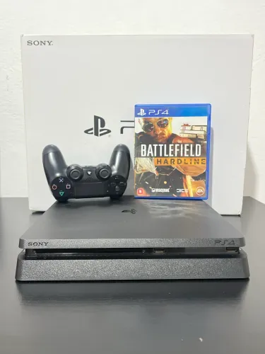 Ps4 Slim 1TB + Jogo Brinde + Caixa - Seminovo