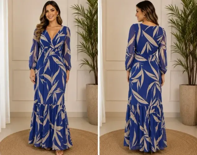 Vestido longo elegante tam 40