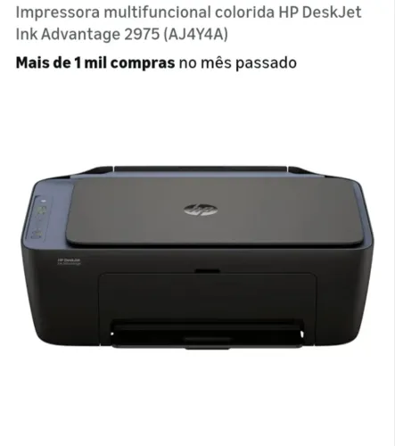 Impressora Multifuncional colorida HP DeskJet Ink Advantage 2975