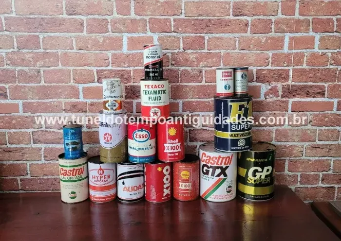 Latas Óleo Antigas