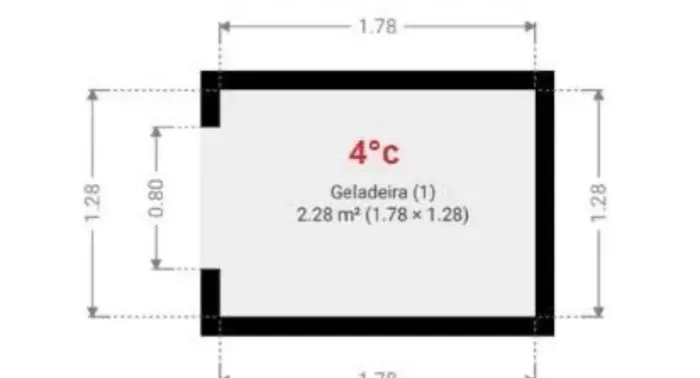 Câmara refrigerada excelente estado de conservação 