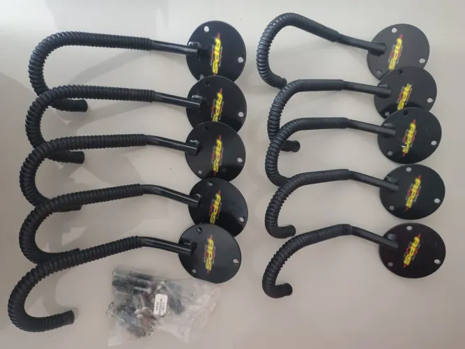 10 Ganchos vertical para suporte de bicicleta 