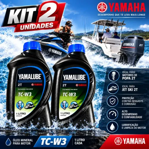 YAMALUBE TCW3 2 TEMPOS ÓLEO NÁUTICO PREMIUM KIT 02 LITROS