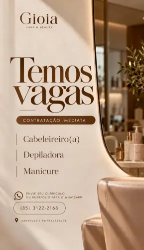 Vaga para manicure