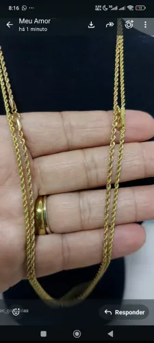 Cordão ouro 18k 10 gramas 