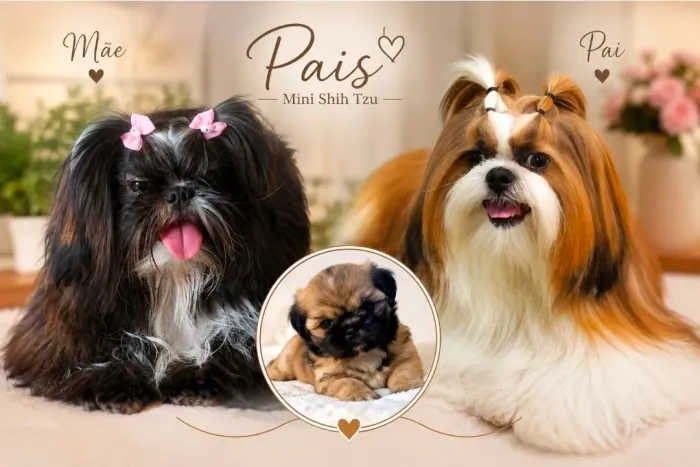 Mini Shih Tzu Macho - Um Verdadeiro Ursinho de Pelúcia! <br>