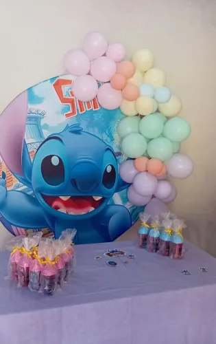 Painel de festa tema Stitch