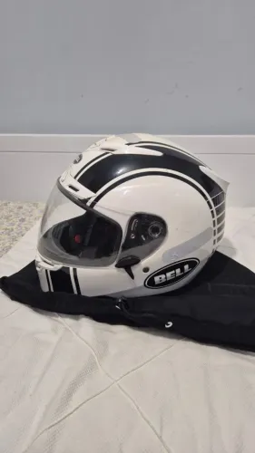 Capacete Bell Rs-1 Bicomposto Kevlar/fibra Vidro Branco